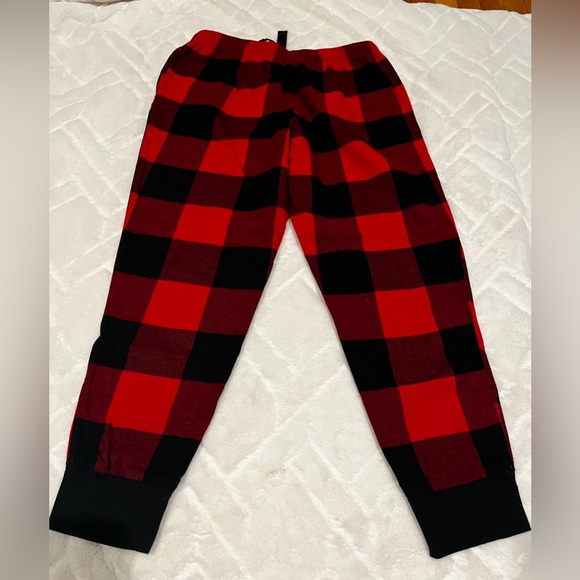 Women's Old Navy Buffalo Plaid Flannel Lounge PJ's With gathered bottom -worn 1x - Picture 7 of 9